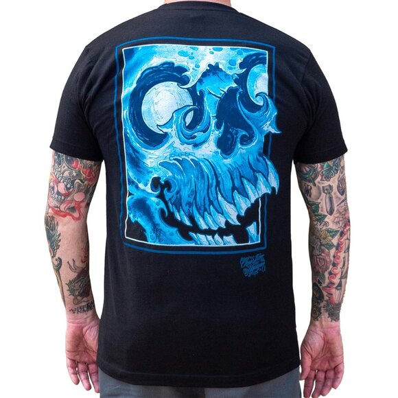 Nguyen Skull Men’s Custom Asian Tattoo Art Black Tee S-M-L-XL-2XL NWT - Picture 1 of 8